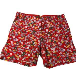 Talbots 7" FLORAL GIRLFRIEND CHINO SHORT